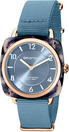 Briston Watch Clubmaster Chic HM Gold Ice Blue 21536.PRA.UB.25.NIB