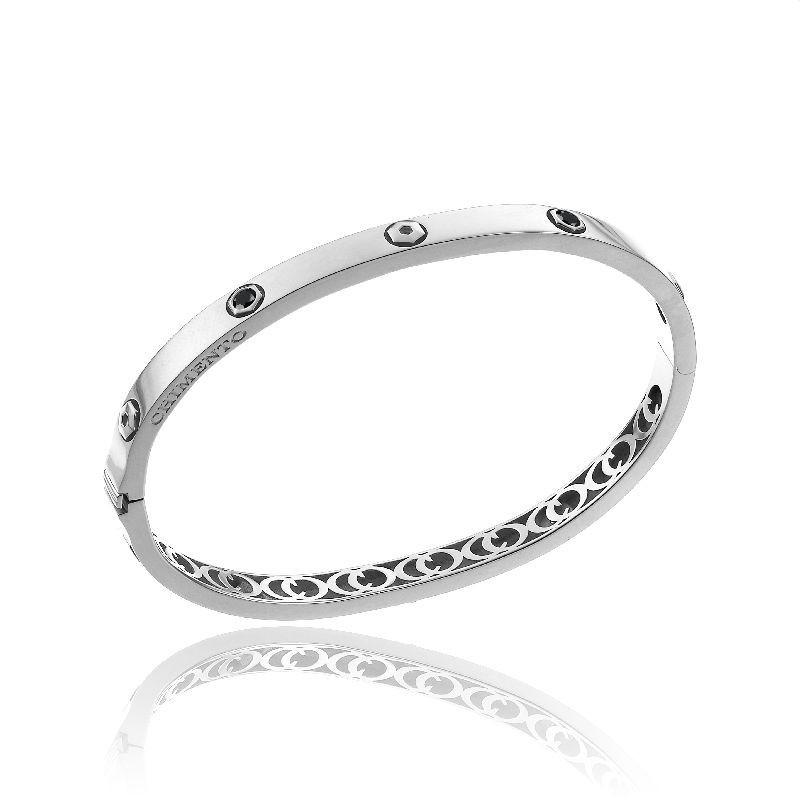 Chimento Armillas Be Mine 18ct White Gold 0.30ct Black Diamond Bangle 1B01313BN5 Image 1
