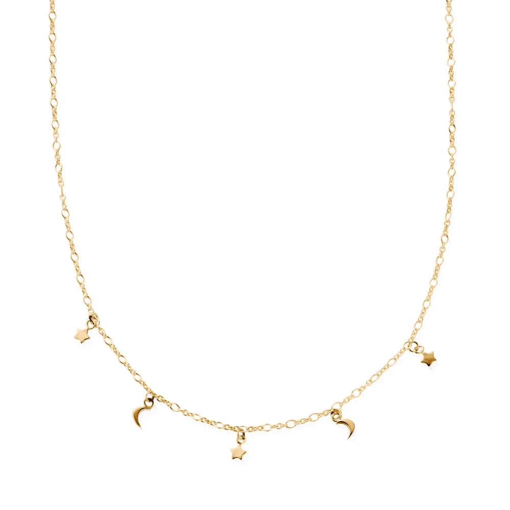 Chlobo Boho Luxe Gold Plated The Night Sky Necklace CBO-550 Image 1