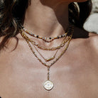Chlobo Gold Plated Chain Of Courage Necklace CBO-678 Image 2