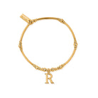 ChloBo Sterling Silver Gold Plated Initial Bracelet R CBO-347 Image 1