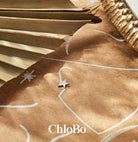 ChloBo Sterling Silver Gold Plated Sparkle Star Stud Earrings CBO-095 Image 2