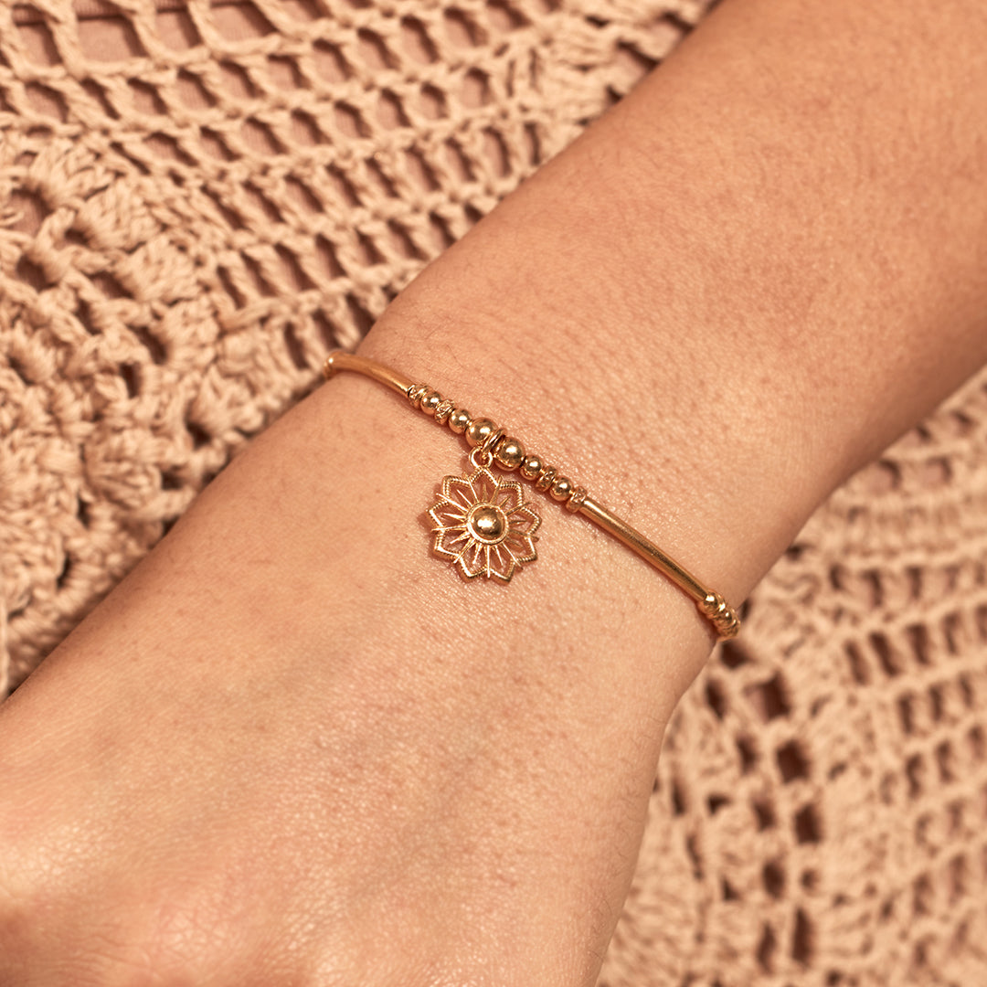 ChloBo Sterling Silver Gold Plated Sunshine Blessings Bracelet CBO-122 Image 3