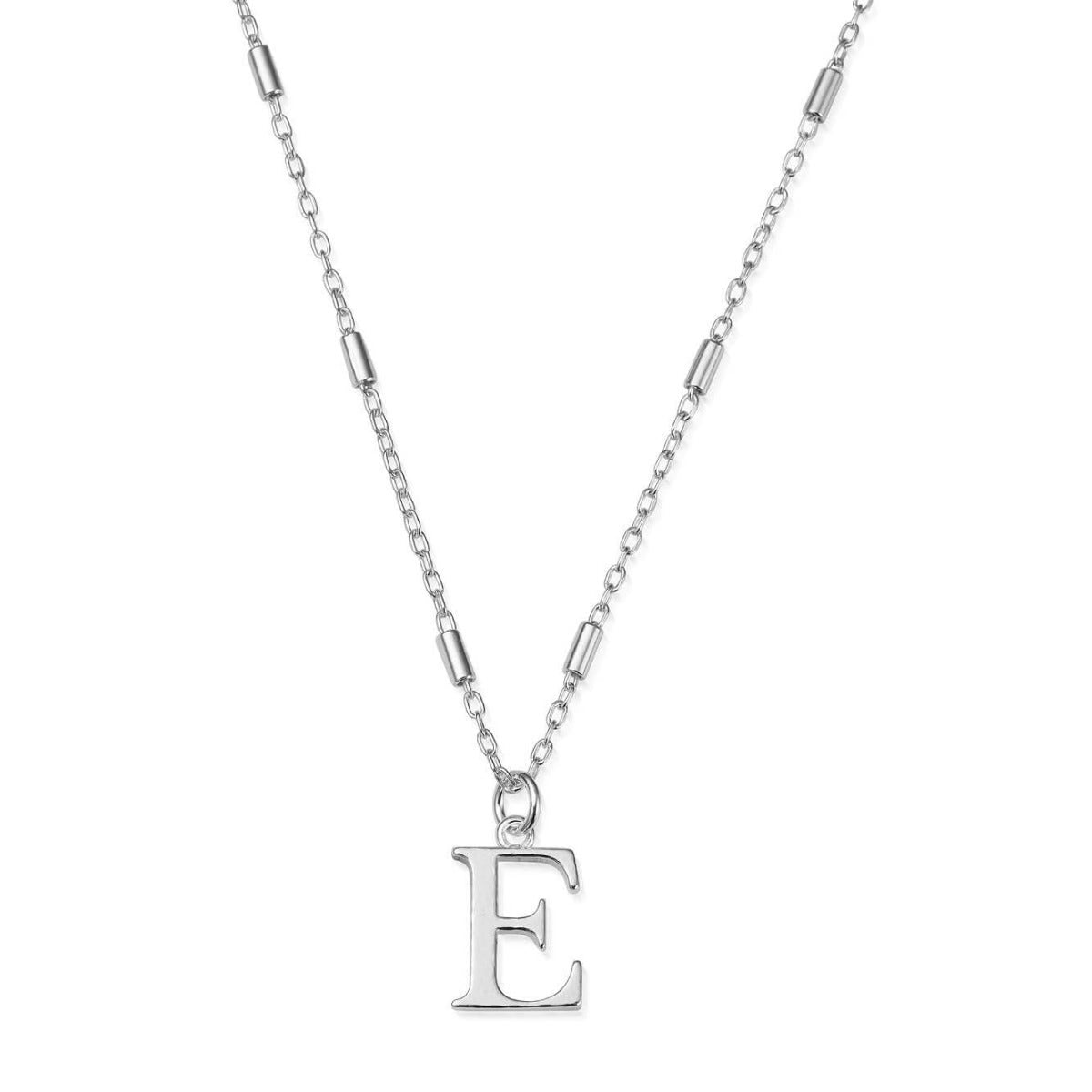 ChloBo Sterling Silver Initial Necklace E CBO-256 Image 1