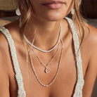 ChloBo Sterling Silver Initial Necklace V CBO-273 Image 3