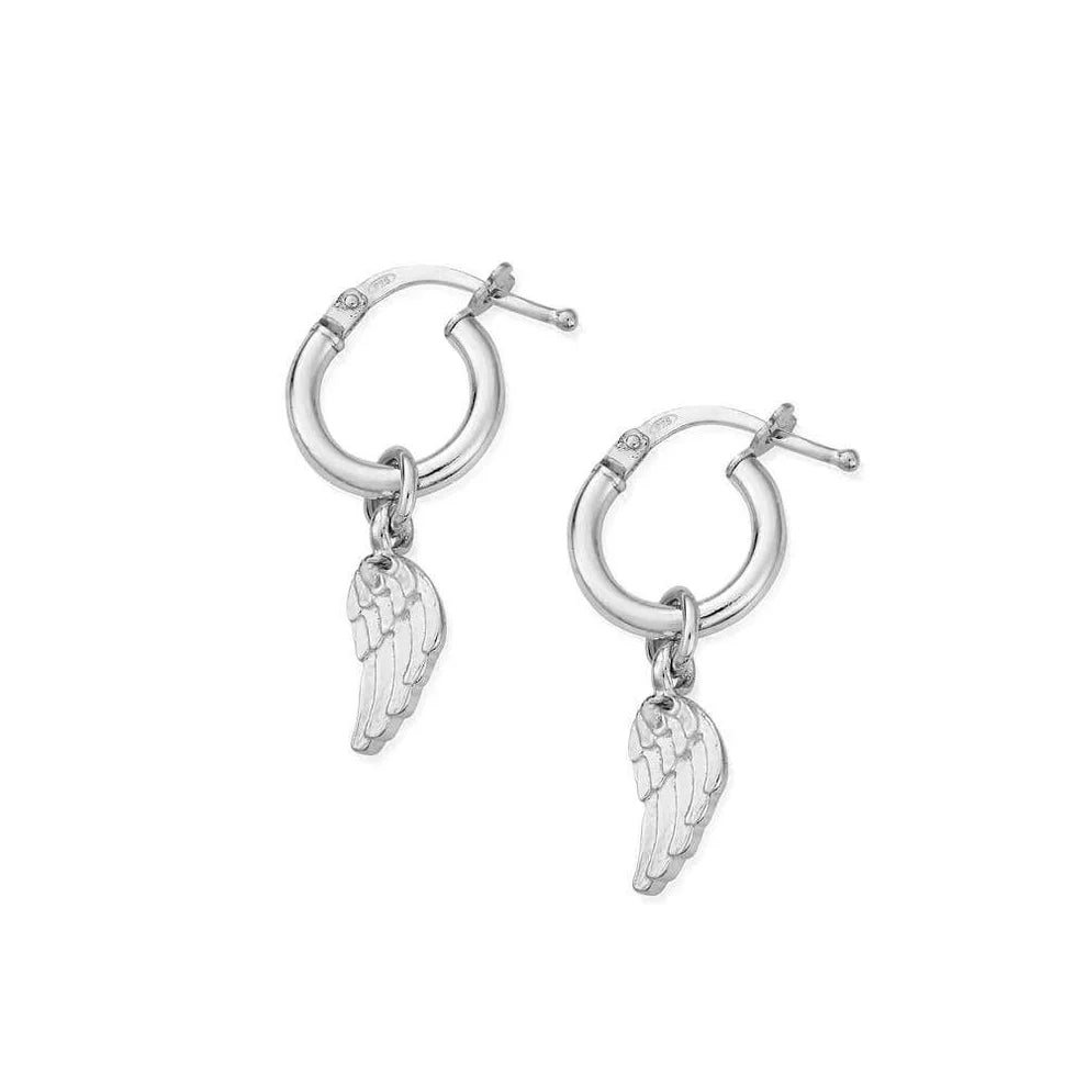 Chlobo Sterling Sliver Divinity Within Small Hoops CBO-703 Image 1