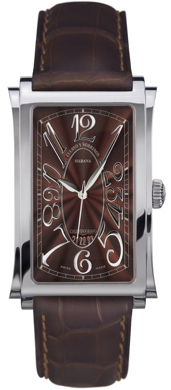 Cuervo y Sobrinos Watch Prominente Solo Tiempo 1012.1TG
