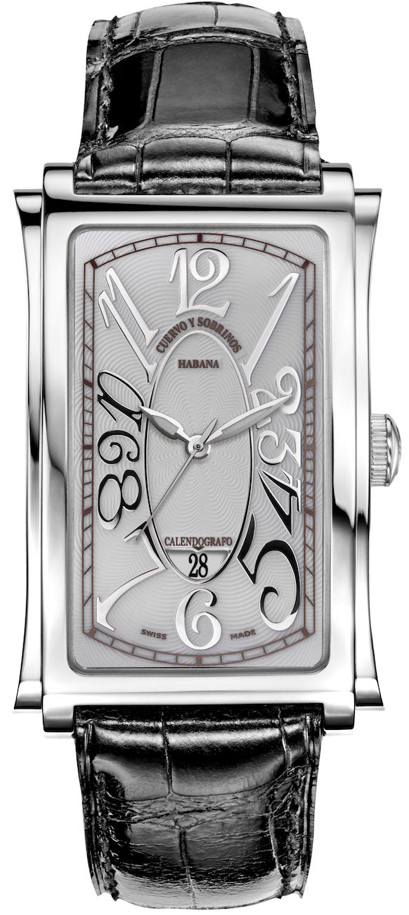 Cuervo y Sobrinos Watch Prominente Solo Tiempo 1012.1WH