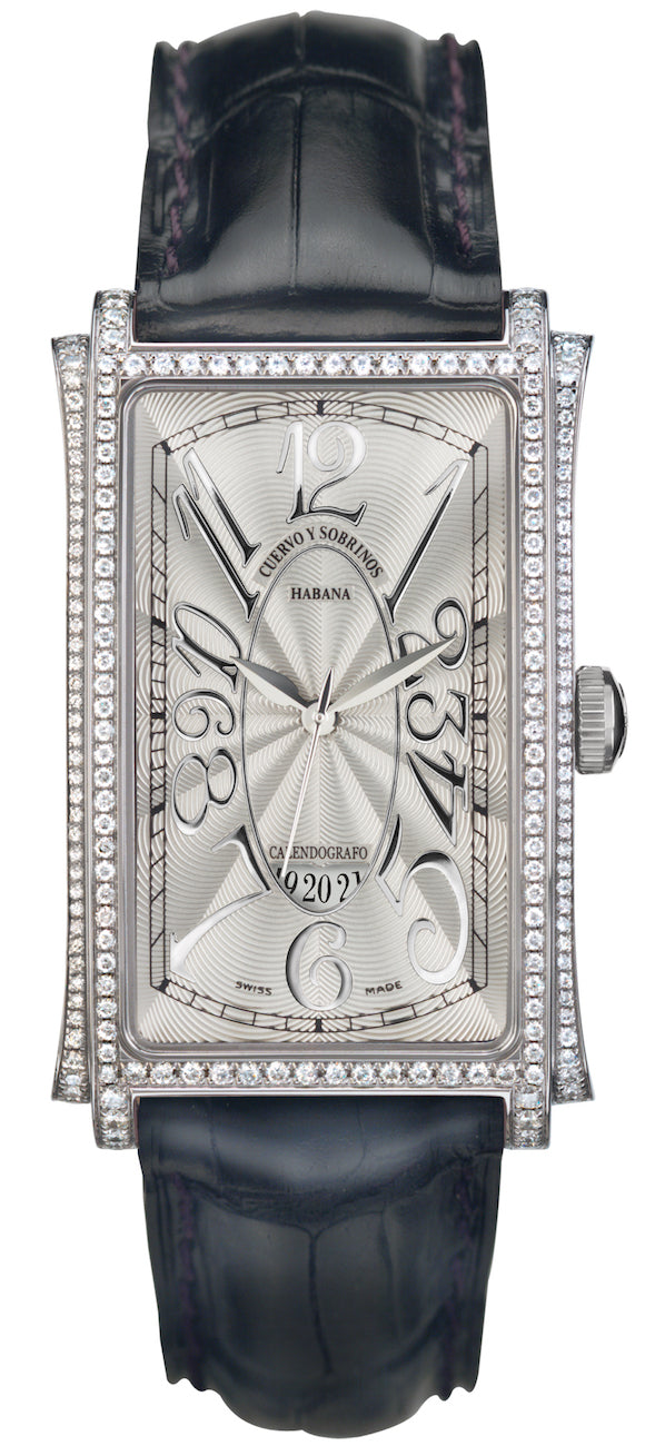 Cuervo y Sobrinos Watch Prominente Solo Tiempo 1012.1AG-SP