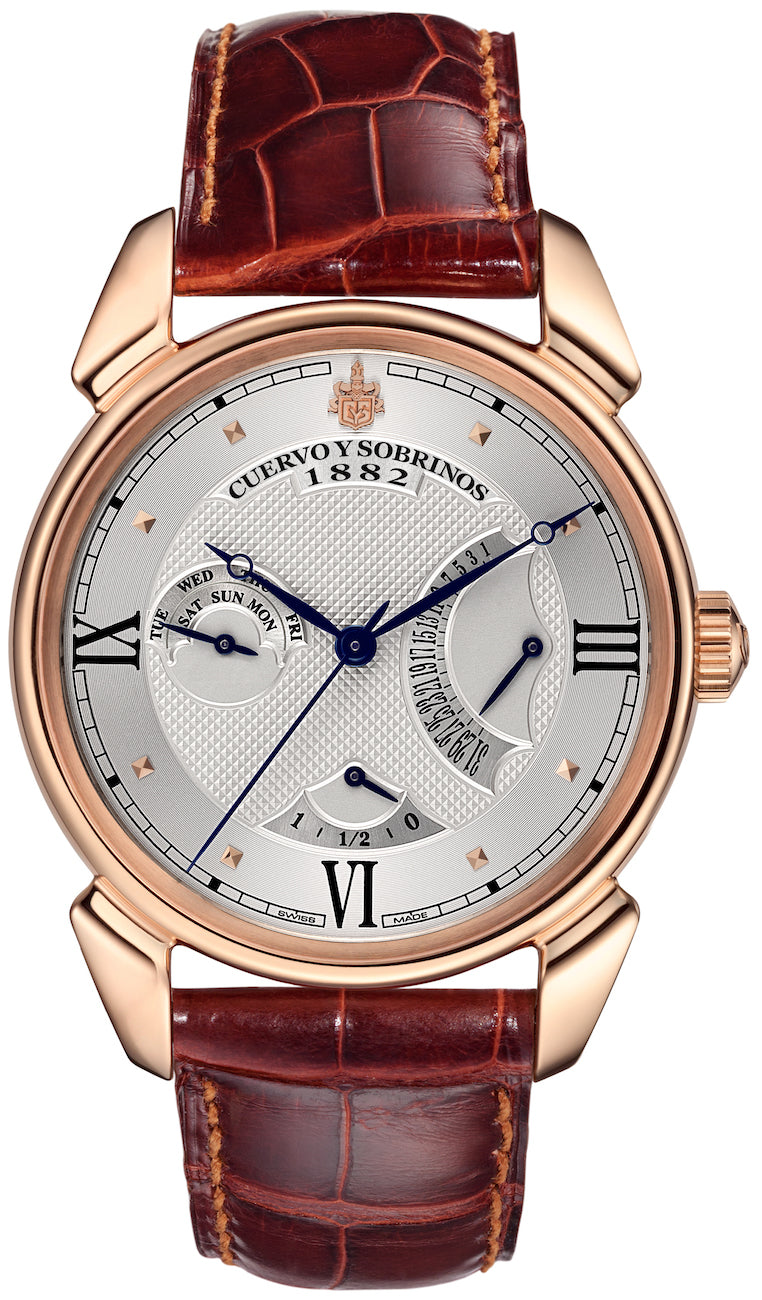 Cuervo y Sobrinos Watch Historiador Retrogrado 3194.9A