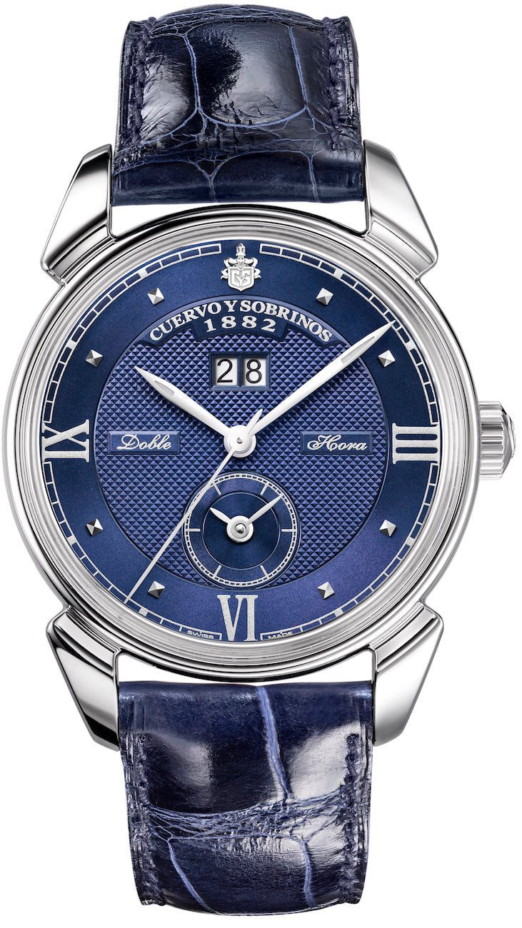 Cuervo y Sobrinos Watch Historiador Dual Time 3194D.1B