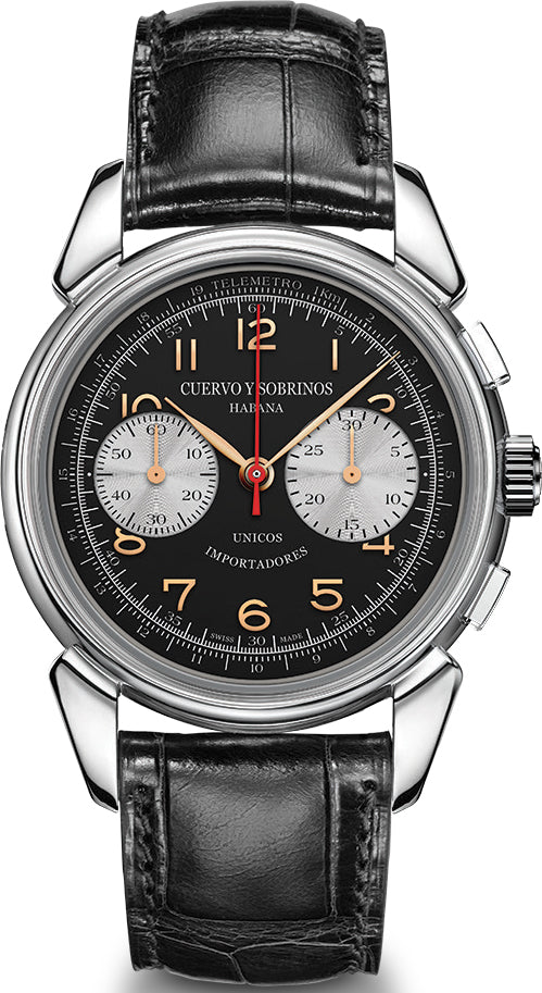 Cuervo y Sobrinos Watch Historiador Landeron Limited Edition 3146.1N