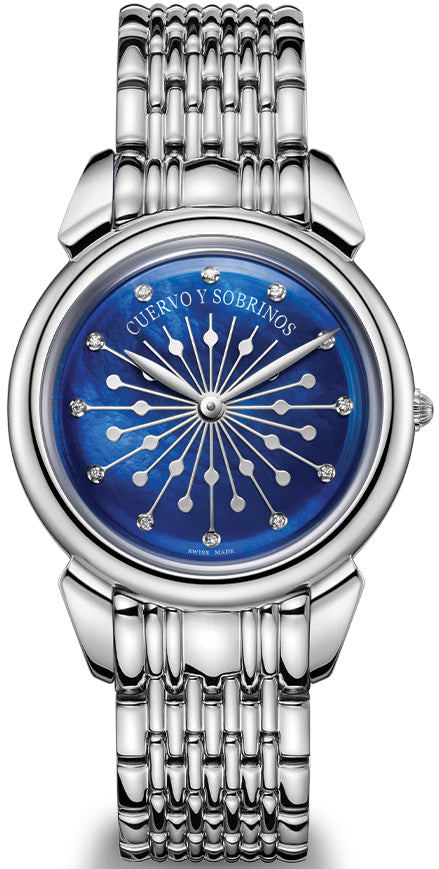 Cuervo y Sobrinos Watch Senora Sol Y Estrellas 3112B.1SEB