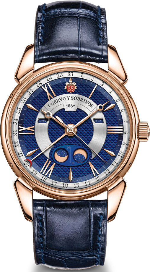 Cuervo y Sobrinos Watch Historiador Doble Luna Limited Edition 3194.9DL