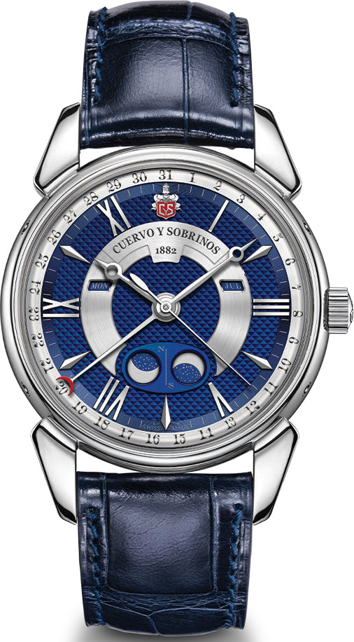 Cuervo y Sobrinos Watch Historiador Doble Luna Limited Edition 3194.1DL