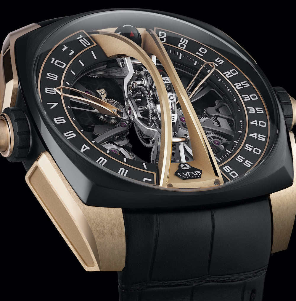 Cyrus Watch Klepcys Vertical Tourbillon Black Rose Gold Limited Edition 539.506.GD.A  Image 3