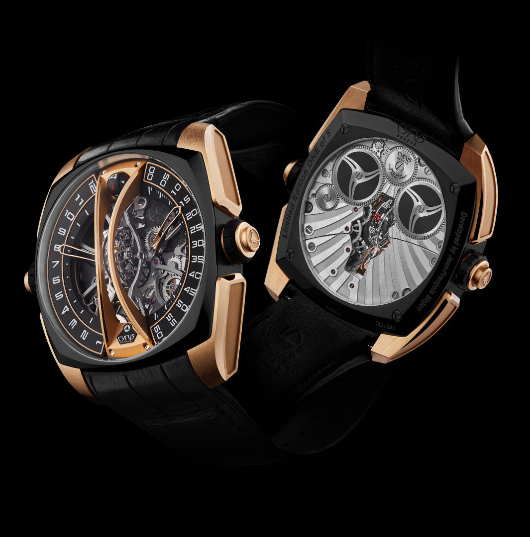 Cyrus Watch Klepcys Vertical Tourbillon Black Rose Gold Limited Edition 539.506.GD.A  Image 4
