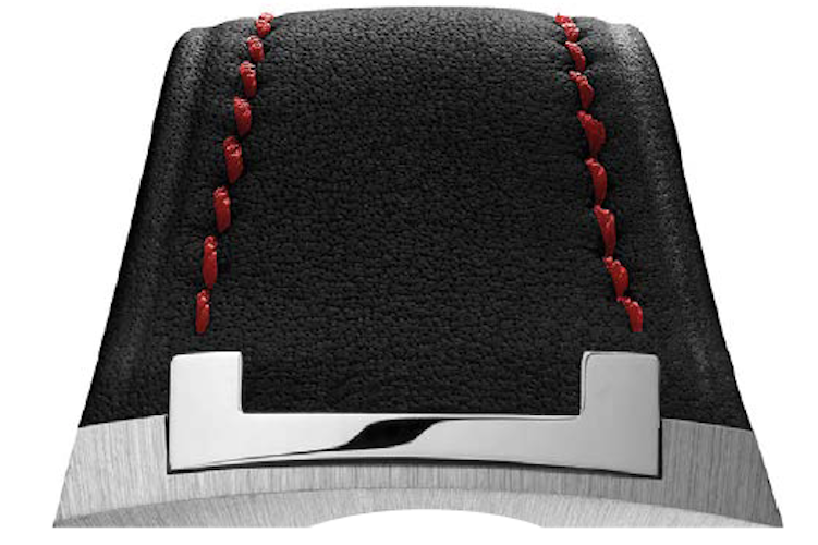 Czapek Strap Antarctique Passage de Drake Leather Black Red Stitch Leather Black Red Stitch Image 1