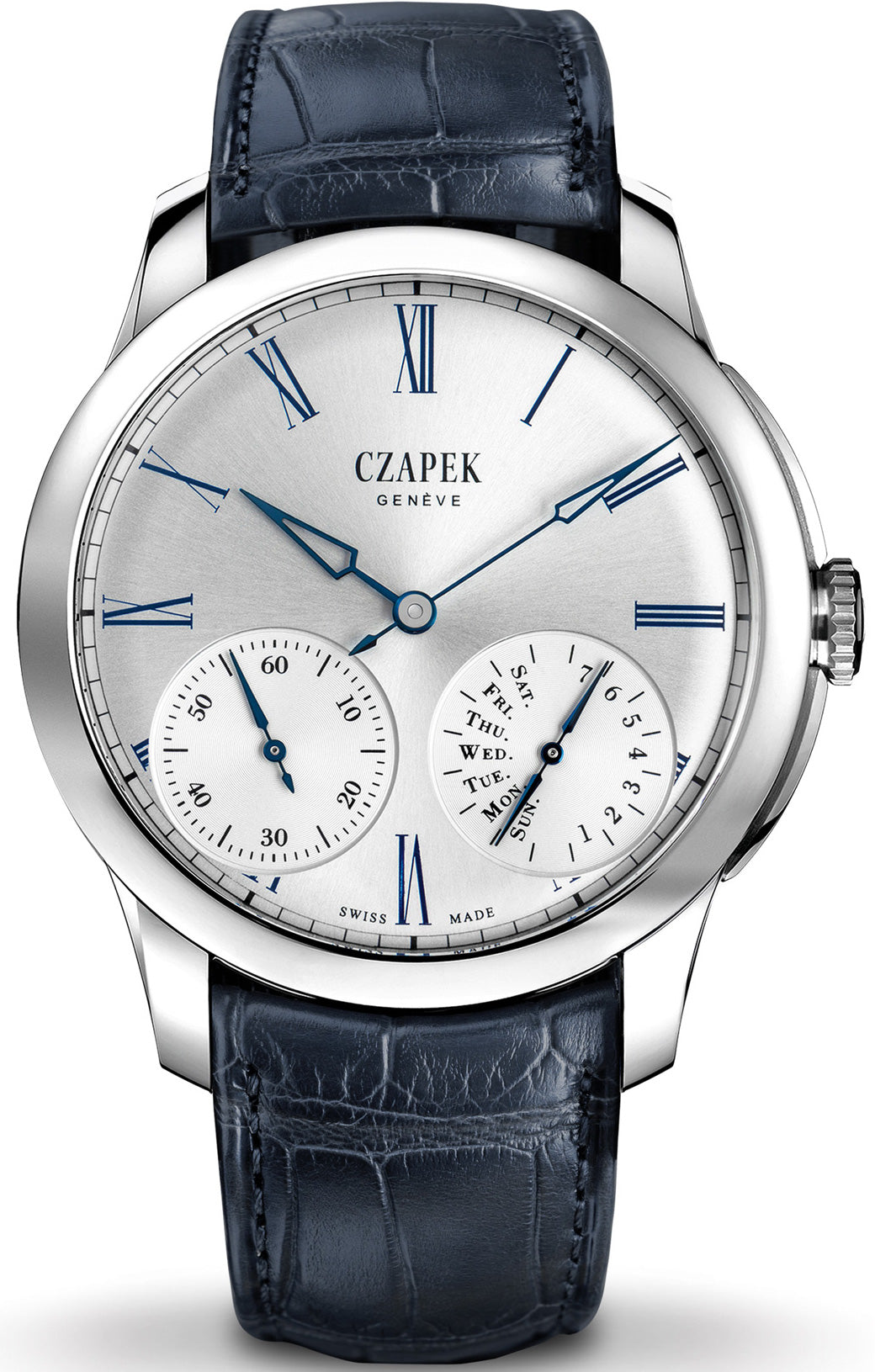 Czapek Watch Quai des Bergues Guilloche Ricochet Steel No.25bis Limited Edition Guilloche Ricochet Steel No.25bis Image 1