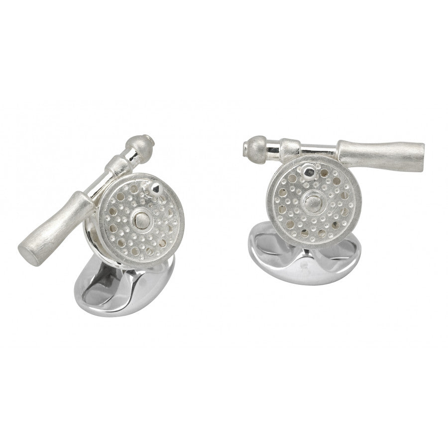 Deakin & Francis Sterling Silver Fly Fishing Reel Cufflinks C0608X0001