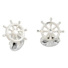 Deakin & Francis Sterling Silver Ship Wheel Cufflinks C0790X0001