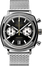 Duckworth Prestex Watch Chronograph 42 Black Sunburst Mesh Bracelet Limited Edition D550-01-ST