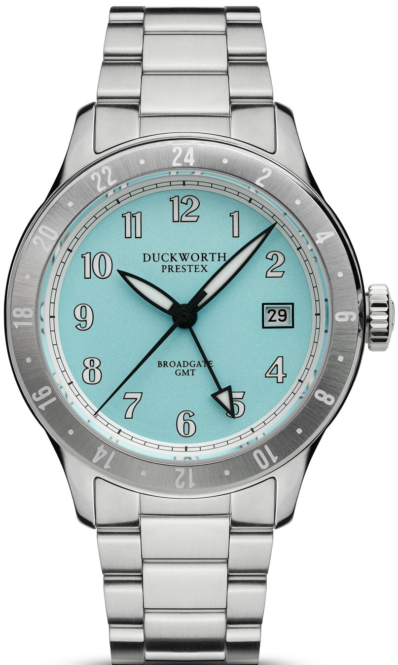 Duckworth Prestex Broadgate GMT Blue Bracelet Watch D760-03-ST