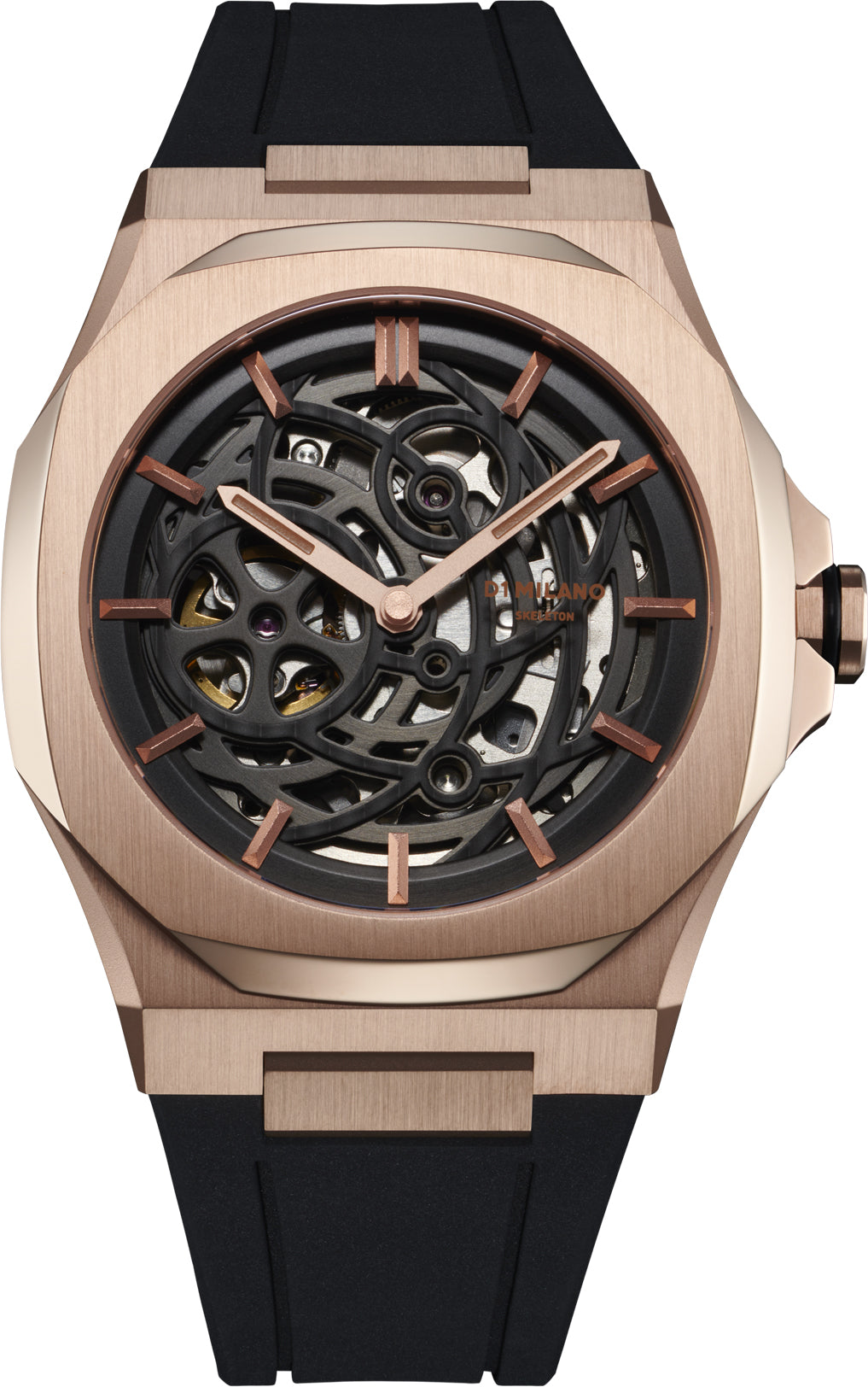 D1 Milano Watch Skeleton Rose Gold D1-SKRJ12