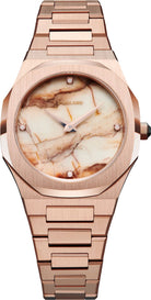 D1 Milano Watch Ultra Thin Marble Rose D1-UTBL14