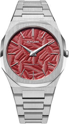 D1 Milano Watch Ultra Thin Barn Red UTBJ33
