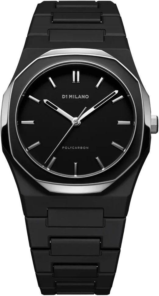 D1 Milano Watch Polycarbon Gun Mesh PCBU13