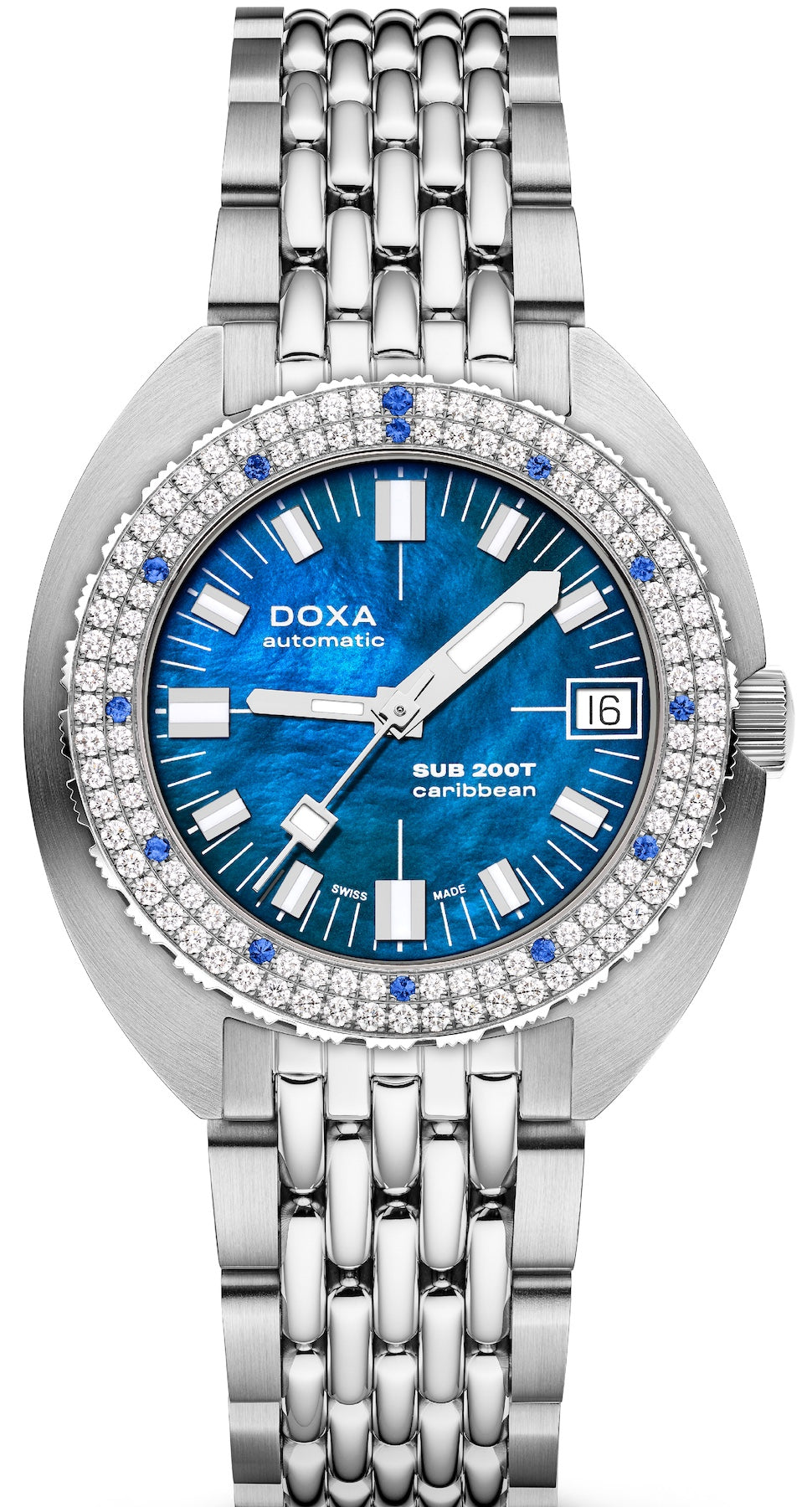 Doxa Watch SUB 200T Diamonds Caribbean 804.10D.201.10