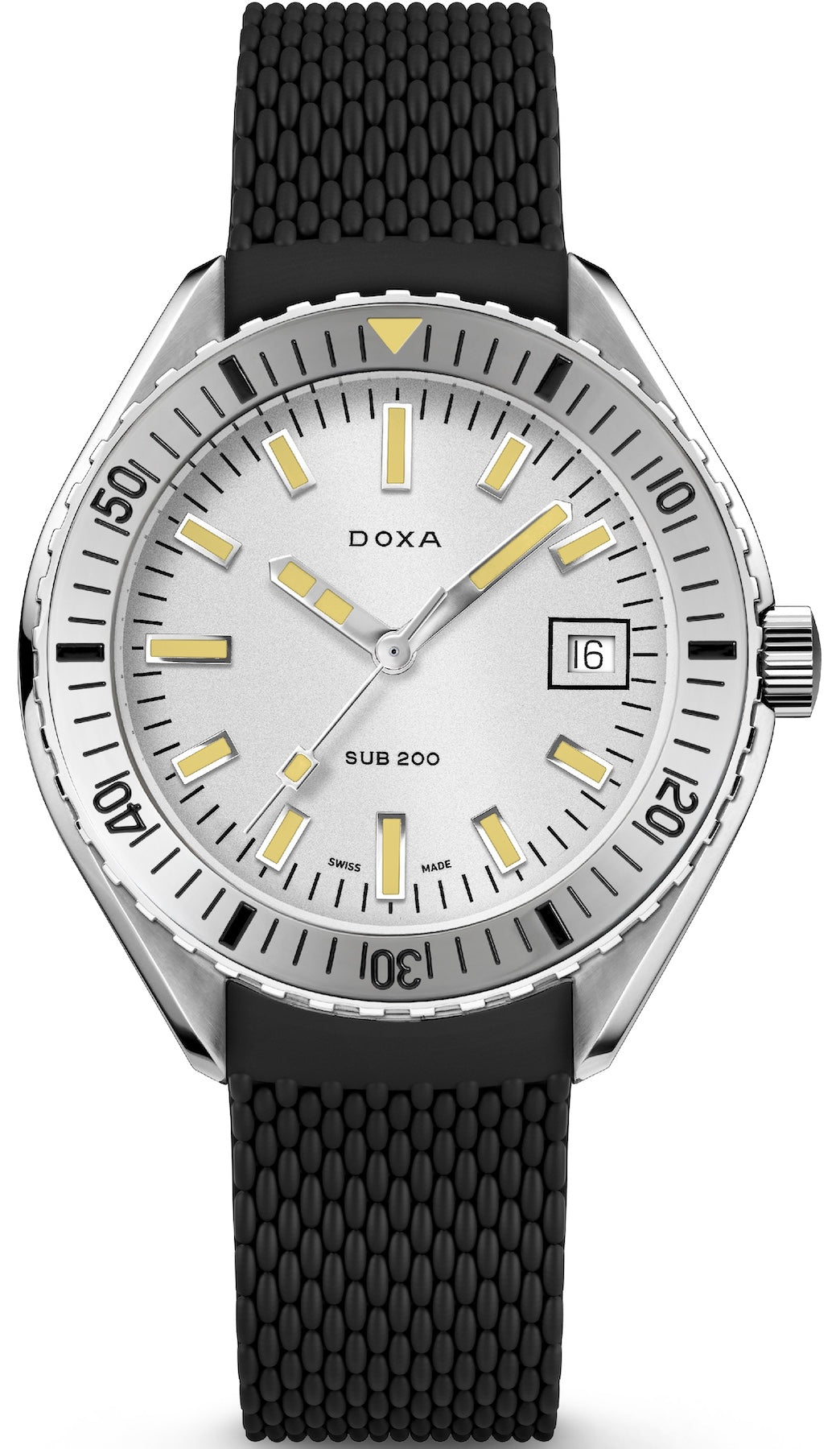 Doxa Sub 200 Searambler Black Rubber Watch 796.10.021.20