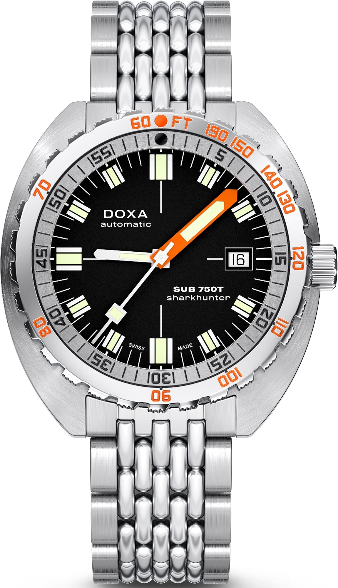 Doxa Sub 750T Sharkhunter Bracelet Watch 825.10.101.10
