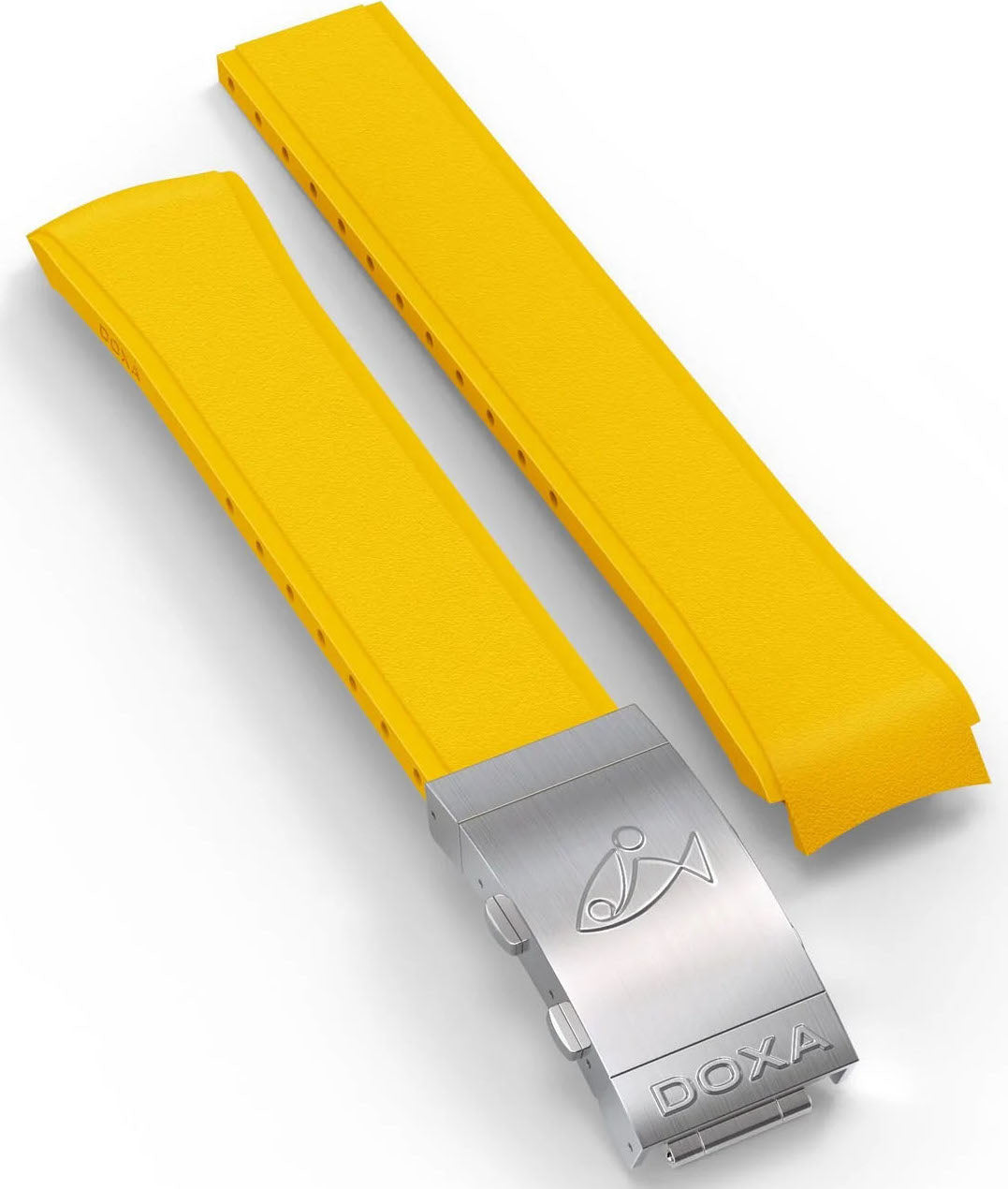 Doxa Strap SUB 1500T Rubber Yellow With Folding Clasp 881/883.10.31-RUBBB Image 1