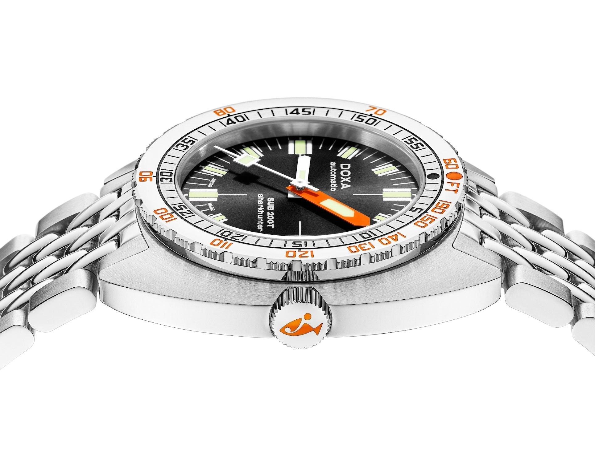 Doxa SUB 200T Sharkhunter Sunray Bracelet Watch 804.10.101S.10 Image 3
