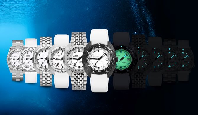 Doxa SUB 300 Whitepearl Bracelet Watch 821.10.011.10 Image 4