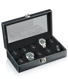 Designhuette Watch Box With Viewing Window Solid 10 Black 70005-130