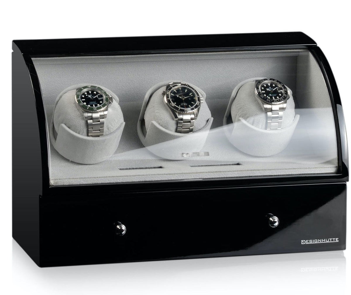 Designhuette Watch Winder Basel 3 Black 70005-25
