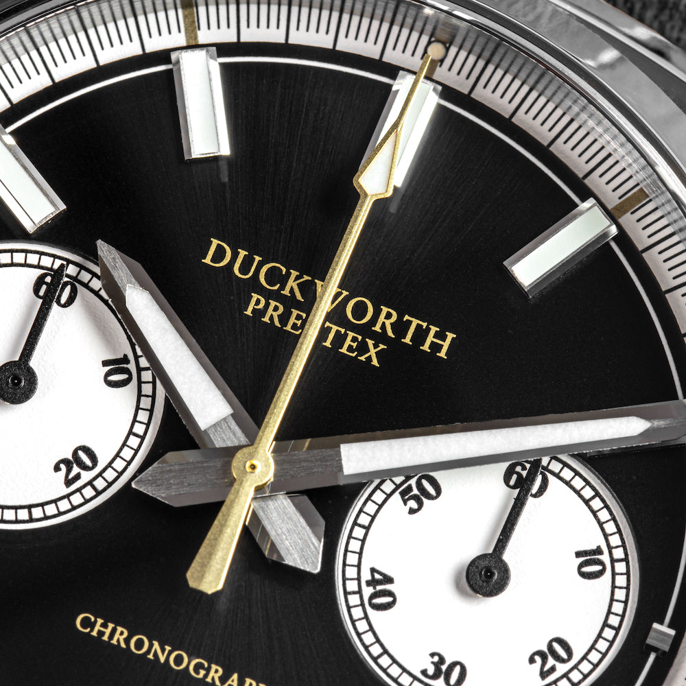 Duckworth Prestex 42 Black Sunburst Mesh Bracelet Watch D550-01-ST Image 2