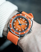 Duckworth Prestex Belmont Dive Orange Orange Rubber Watch D328-05-OR Image 6