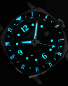 Duckworth Prestex Rivington GMT Black Grey Fume Black Rubber Watch D489-01-AR Image 2