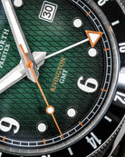 Duckworth Prestex Rivington GMT Green Fume Olive Green Leather Watch D489-04-E Image 3
