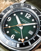 Duckworth Prestex Rivington GMT Green Fume Olive Green Leather Watch D489-04-E Image 4
