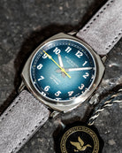 Duckworth Prestex Verimatic Blue Fume Grey Suede Watch D891-03-G Image 3
