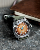 Duckworth Prestex Verimatic Orange Fume Birch Green Suede Watch D891-05-L Image 3