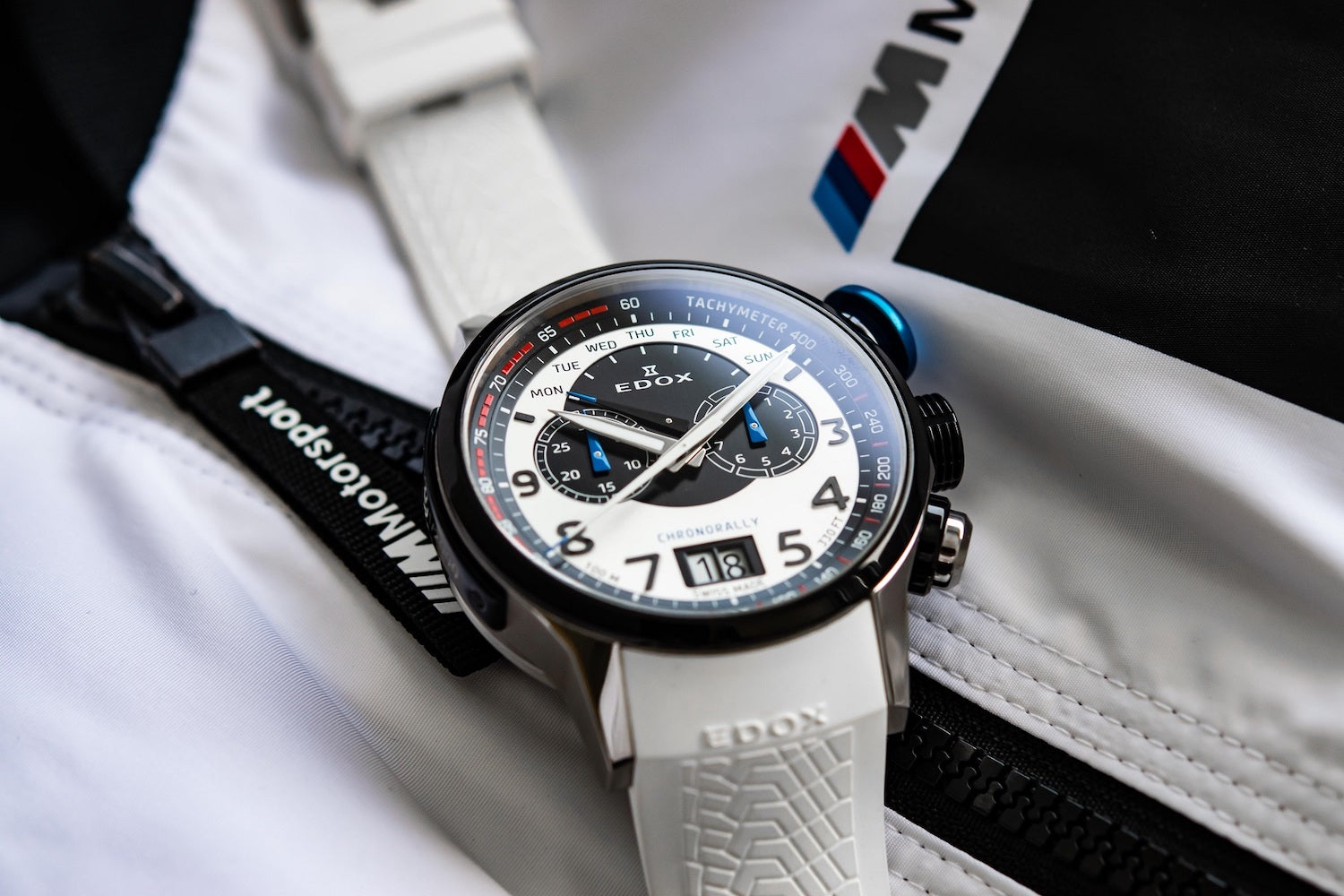 Edox Chronorally BMW M Motorsport Limited Edition Watch 38001 TINNBU BN Image 4