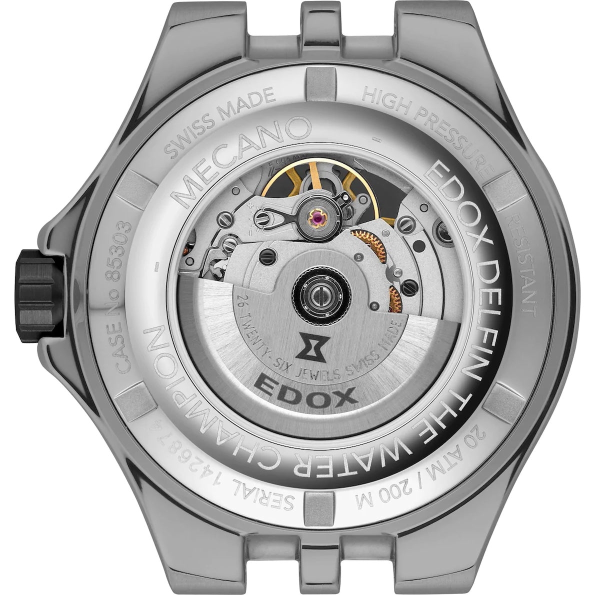 Edox Delfin Mecano Automatic 85303 357BUCAB BUIRB Image 2