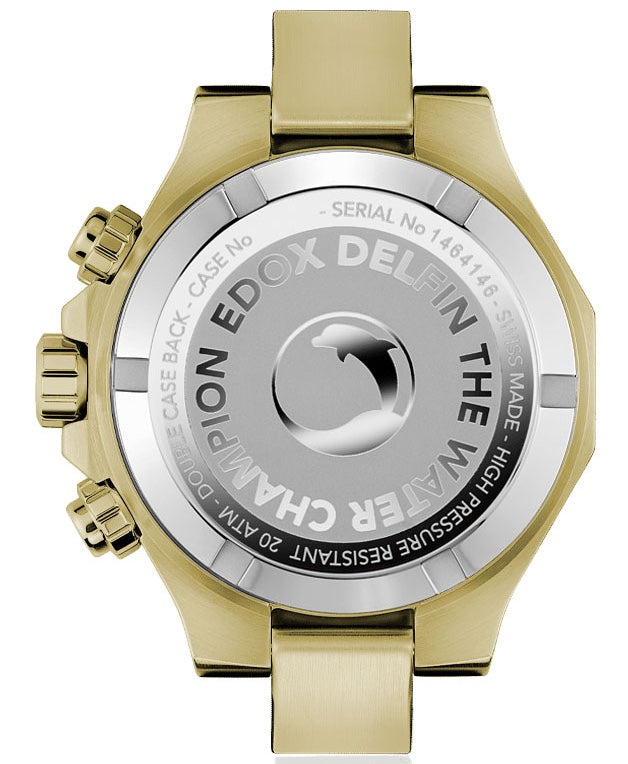Edox Delfin The Original Chronograph Watch 10113 37JM NID Image 2