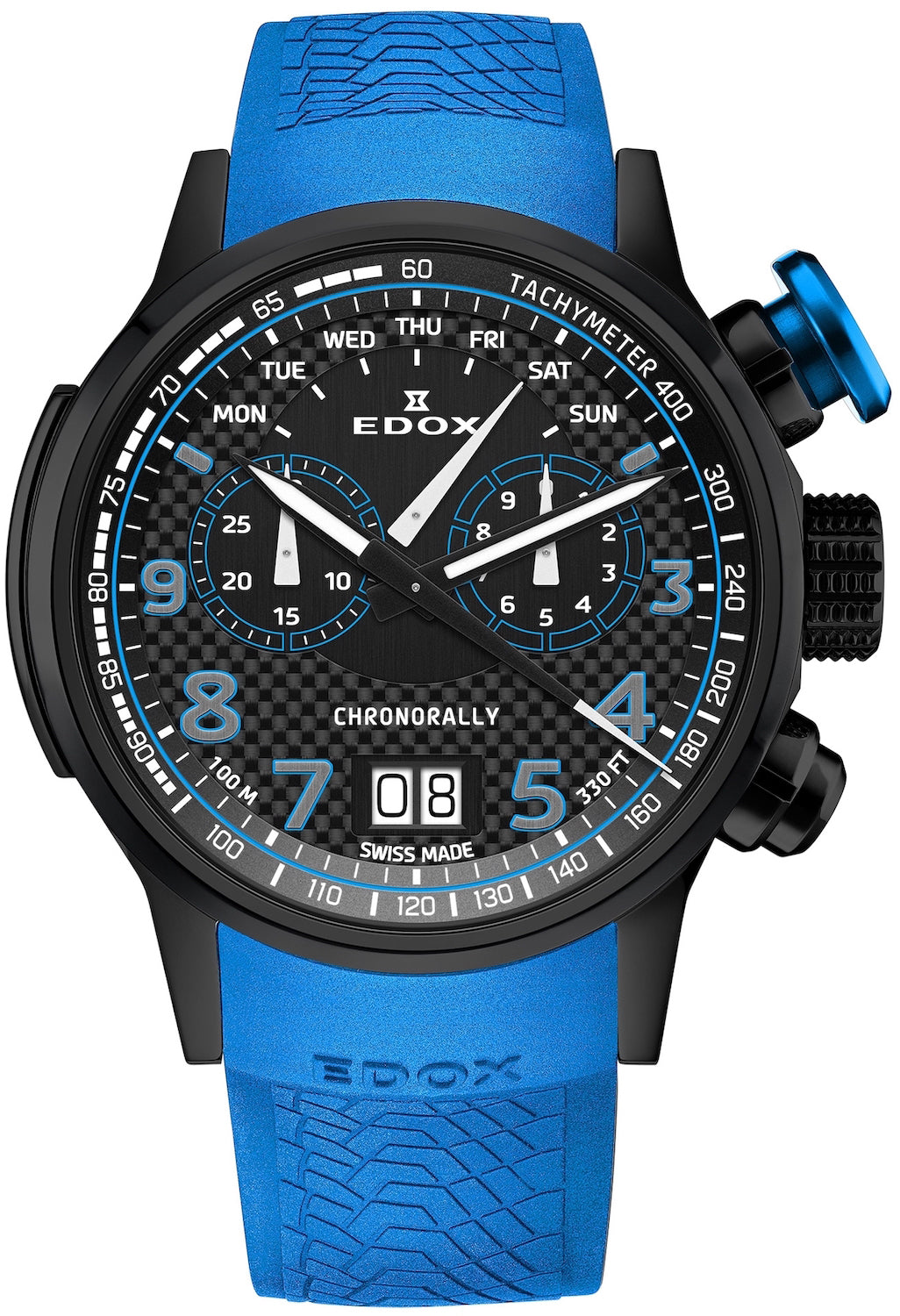 Edox Watch Chronorally Chronograph 38001 TINNBU3 NIBU3